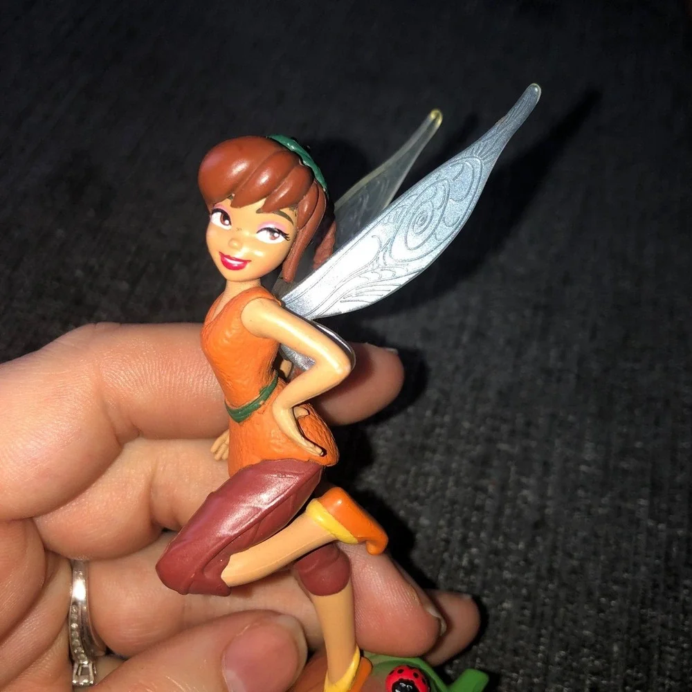 Disney Fawn Fairy Tinker Bell Friends PVC Figure Orange Brown Leaf Ladybug 3.25" - Picture 6 of 6